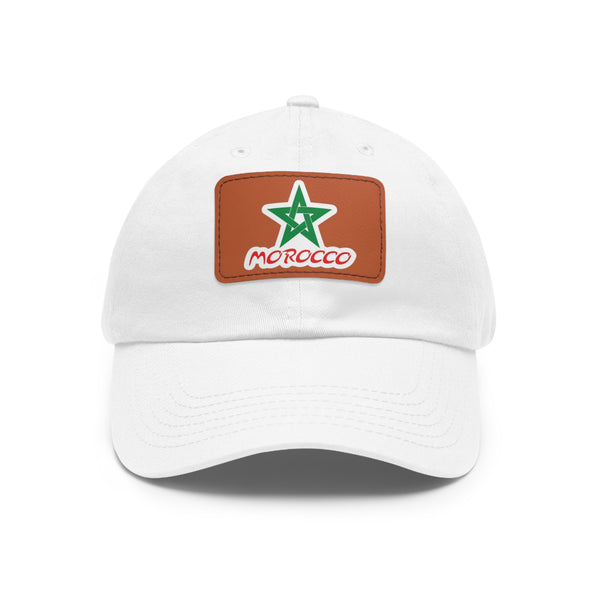 Dad Hat with Leather Patch (Rectangle)