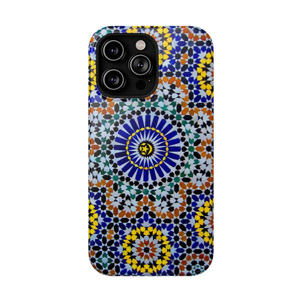 Moroccan zalij baldi fes Impact-Resistant Cases