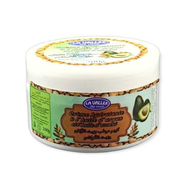 Crema hidratante con aceite de argán y aceite de aguacate