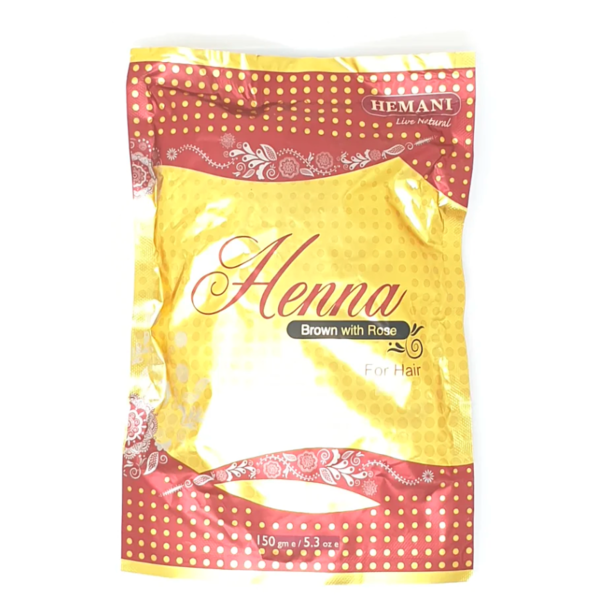 Henna marrón con flores - 150 g