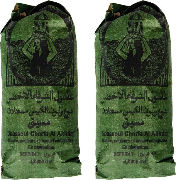 Green Ghassoul Al Shorafa (Moroccan clay)